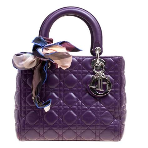 christian dior purple shoulder bag.